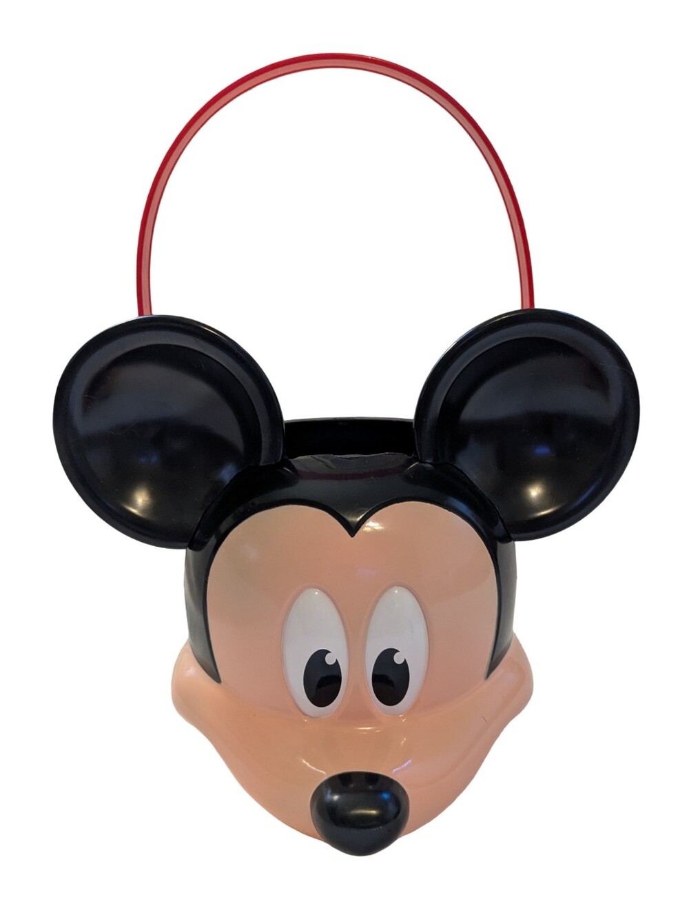 Vintage PTI Disney Mickey Mouse Head Halloween Candy Bucket Pail Easter Basket